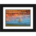 thumbnail image 1 of OBrien, Jay 24x17 Black Ornate Wood Framed with Double Matting Museum Art Print Titled - WV, Davis Mist and forest in autumn color, 1 of 4