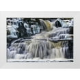 thumbnail image 1 of OBrien, Jay 24x17 White Modern Wood Framed Museum Art Print Titled - PA, Waterfall flows past rocks in Childs Park, 1 of 4