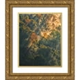 thumbnail image 1 of OBrien, Jay 26x32 Gold Ornate Wood Framed with Double Matting Museum Art Print Titled - NY, Letchworth SP Sunrise lights foggy forest, 1 of 4