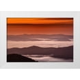 thumbnail image 1 of OBrien, Jay 32x23 White Modern Wood Framed Museum Art Print Titled - North Carolina, Brevard Landscape in Pisgah NF, 1 of 4