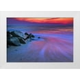 thumbnail image 1 of OBrien, Jay 32x23 White Modern Wood Framed Museum Art Print Titled - USA, New Jersey, Cape May Sunset on Delaware Bay, 1 of 4