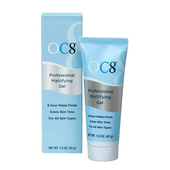 OC Eight Professional Mattifying Gel Oil Control Mattifier Formula for Face - 1.6 Ounces