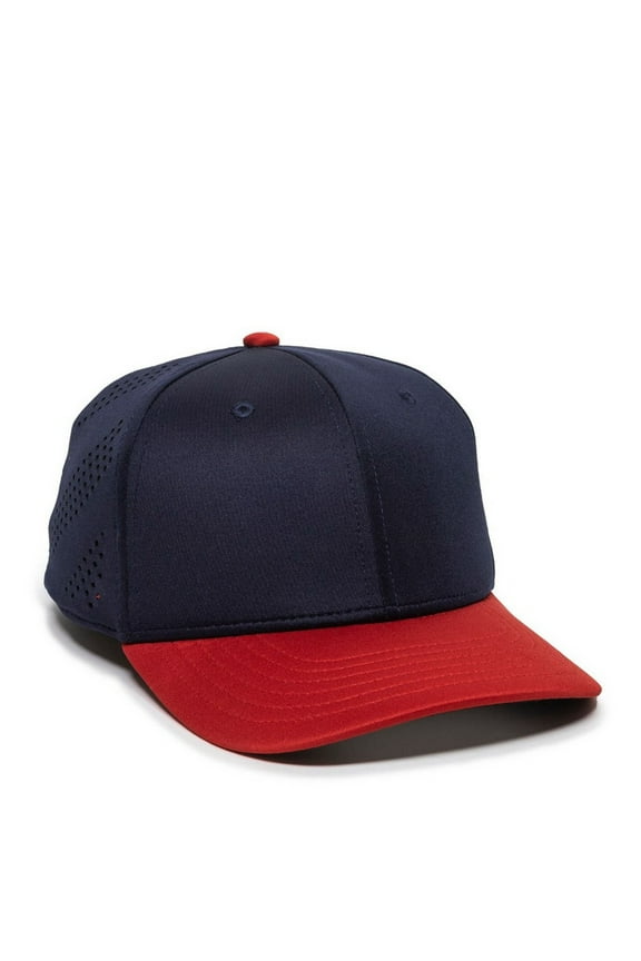 OC Sports AIR25 Flexible Fitting Cap - Navy Red