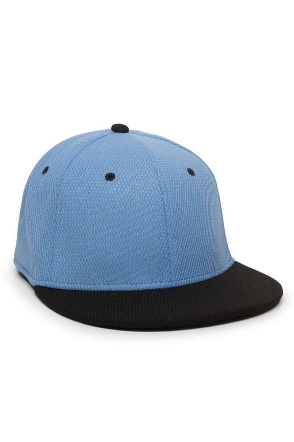 OC Sports CAGE25 Flexible Fitting Cap - Columbia Blue Black