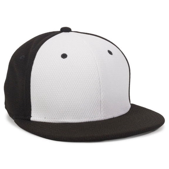 OC Sports CAGE25 Flexible Fitting Cap - White Black Black