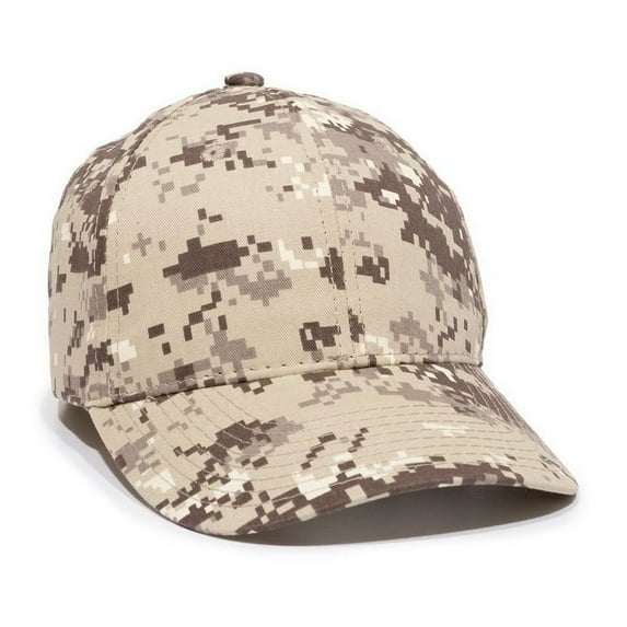 OC Sports DC-610 Cotton Twill Digital Camo Cap - Khaki