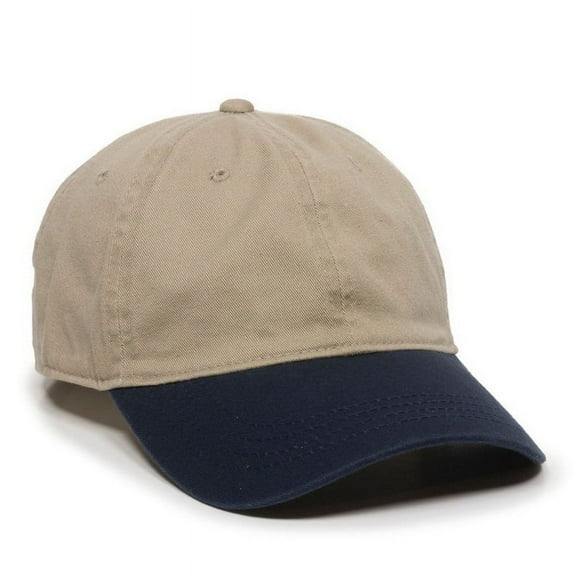 OC Sports GWT-111 Adjustable Strap Garment Wash Cotton Cap - Khaki Ny