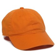 OC Sports GWT-111 Adjustable Strap Garment Wash Cotton Cap - Orange