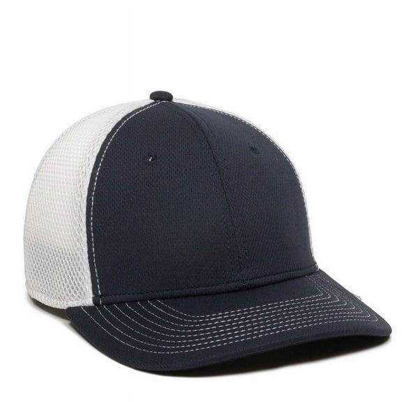 OC Sports MWS1125 Proflex Fit Sandwich Mesh Ball Cap - Navy White