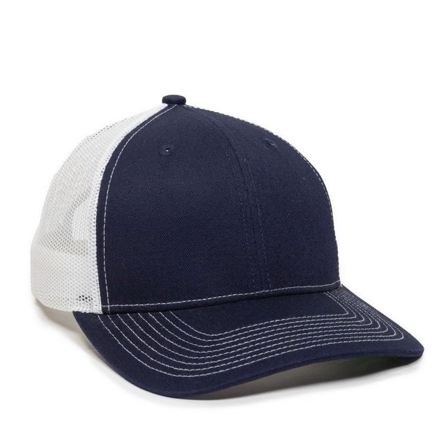 OC Sports OC771V Adjustable Mesh Back Cap - Navy White