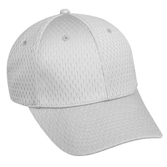 OC Sports PFX-120 Proflex Stretch Fit Mesh Baseball Cap - Light Gray