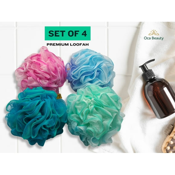 OCA BEAUTY Loofah 75g Sponge Back Scrubber Exfoliator Bath Sponges for Women and Men