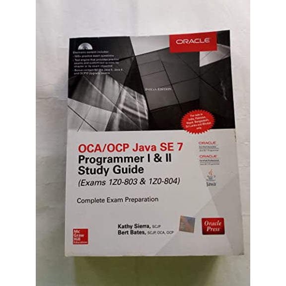 Pre-Owned OCA/OCP Java SE 7 Programmer I & II Study Guide (Exams 1Z0-803 & 1Z0-804)