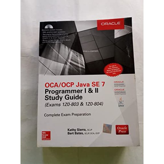 Pre-Owned OCA/OCP Java SE 7 Programmer I & II Study Guide (Exams 1Z0-803 & 1Z0-804)