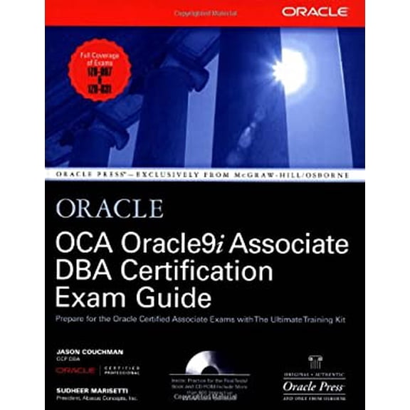 Pre-Owned Oca Oracle9i Associate DBA Certification Exam Guide [With CDROM] (Hardcover) 007222536X 9780072225365