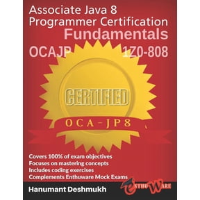 OCAJP Associate Java 8 Programmer Certification Fundamentals: 1z0-808 (Paperback)