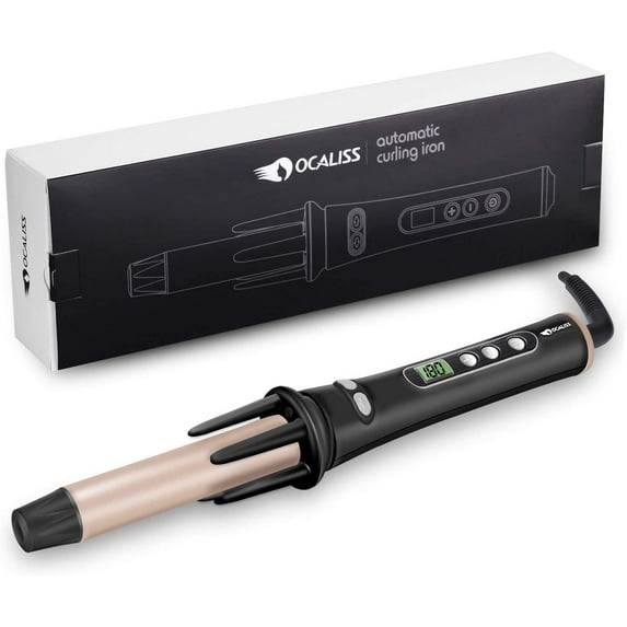 OCALISS Automatic Curling Iron Automatic Hair Curler 360 Rotating Styling Wand 1 Inch Styling Tools Appliances