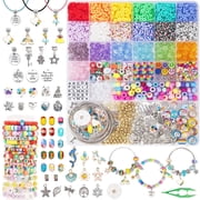 OCARDI Girls Toys Bracelet Making Kit Unicorn&Mermaid Rainbow Theme Crafts Gift for Birthday Christmas,Jewley Making Kit for Boys,Teen Girls