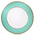 thumbnail image 1 of " OCCASIONS " 10 Pieces 13'' Round Acrylic Plastic Wedding Chargers, Dinner Party Decoration Charger Plates (Crown, Turquoise & Gold), 1 of 5