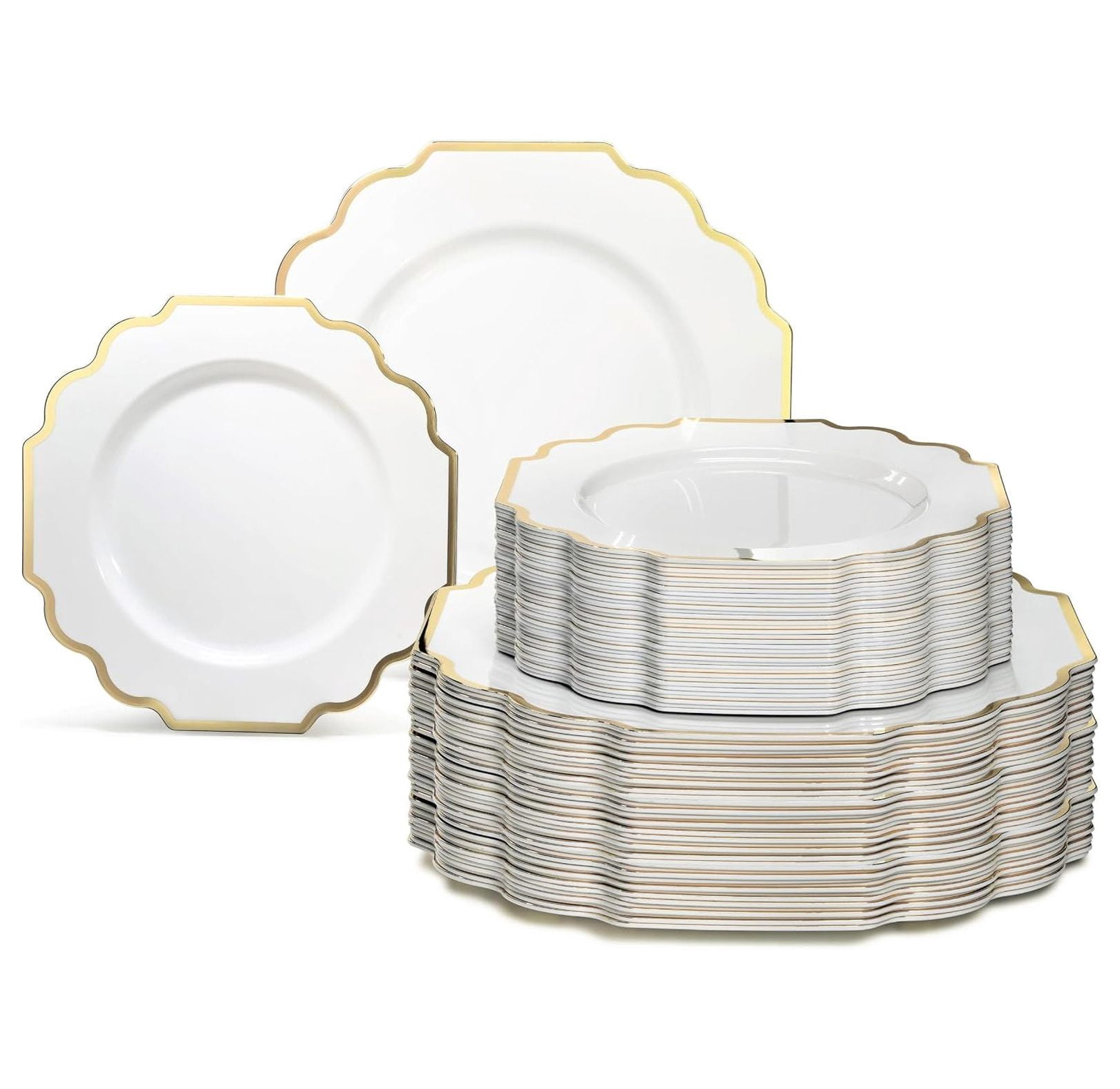 " OCCASIONS " 120 Plates Pack, Heavyweight Disposable Wedding Party " OCCASIONS " 120 Plates Pack, Heavyweight Disposable Wedding Party