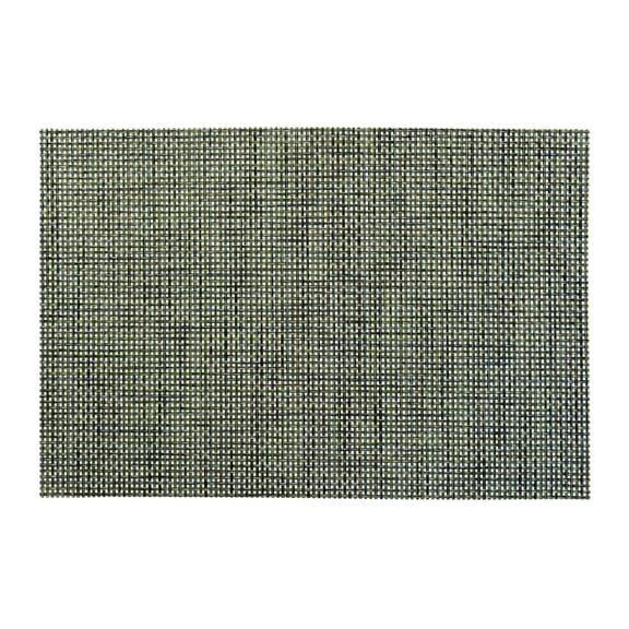 " OCCASIONS " 20 Pieces Pack/Centerpiece Placemats Washable Easy to Clean PVC Heat-resistand Woven Vinyl Table Mats (Soho Rectangular Gray/Blue/Green)