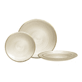 thumbnail image 1 of " OCCASIONS " 240 Plates Pack,(120 Guests) Premium Wedding Party Disposable Plastic Plates Set -120 x 10'' Dinner + 120 x 7'' Salad / Dessert (Belize in Ivory & Gold), 1 of 2