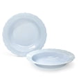 thumbnail image 1 of " OCCASIONS " 40 Pieces Bowls Pack, Disposable Vintage Wedding Party Plastic Bowls (12 oz Soup Bowl, Verona in Plain Blue), 1 of 7