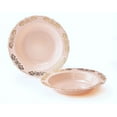 thumbnail image 1 of " OCCASIONS " 40 Pieces Plates Pack, Vintage Party, Disposable Wedding Party Plastic Bowls (10 oz Soup Bowl, Portofino in Light Pink & Gold), 1 of 6