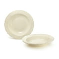 thumbnail image 1 of " OCCASIONS " 60 Piece Plates Pack, Vintage Party, Disposable Wedding Party Plastic Bowls (10oz Soup Bowl, Portofino in Ivory), 1 of 9