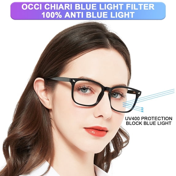 OCCI CHIARI 2.0 Blue Light Blocking Reading Glasses Women Fashion Readers(1.0 1.25 1.5 1.75 2.0 2.25 2.5 2.75 3.0 3.5 4.0 5.0 6.0) with Arylic Lens