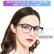 OCCI CHIARI 5.0+ Reading Glasses Women Blue Light Blocking Reader 4001.0 1.25 1.5 1.75 2.0 2.25 2.5 2.75 3.0 3.5 4.0 5.0 6.0 with Arylic Lens