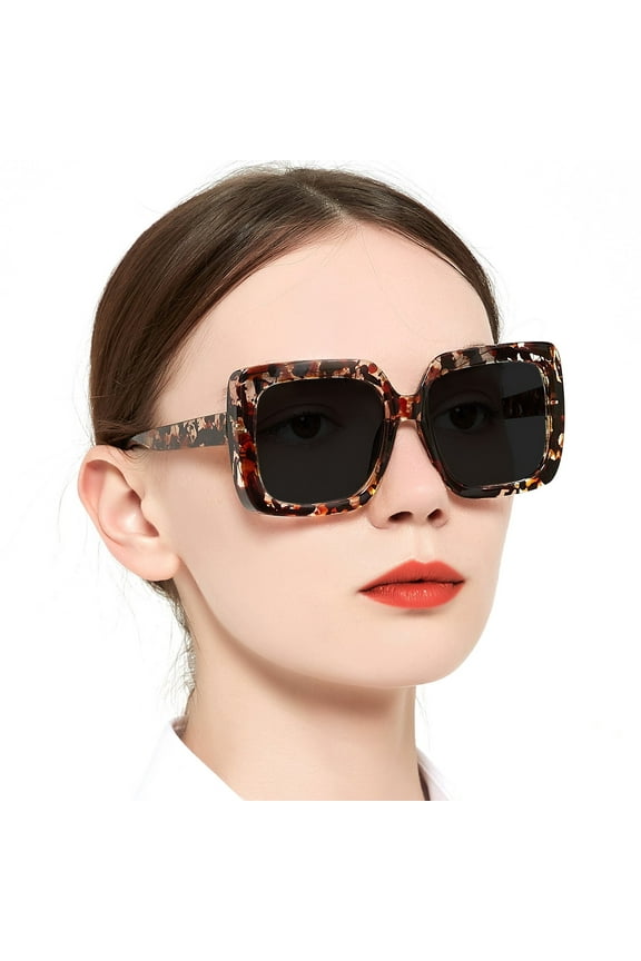 Bifocal Sunglasses Reading Glasses Women Oversized Sunglass Readers 2.5 UV Protection Outdoor 1.0 1.5 2.0 2.5 3.0 3.5 with Acrylic Lens