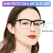 OCCI CHIARI Blue Light Blocking Reading Glasses Women 1.0 Square Readers for Lady (1.0 1.25 1.5 1.75 2.0 2.25 2.5 2.75 3.0 3.5 4.0 5.0 6.0) with Arylic Lens