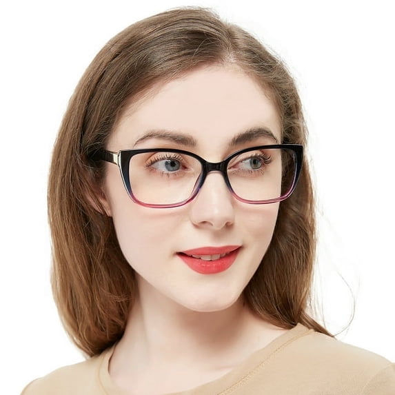 OCCI CHIARI Fashion Reading Glasses for Women 1.50 OversizedReaders 1.0 1.25 1.5 1.75 2.0 2.25 2.5 2.75 3.0 3.5 4.0 5.0 6.0 (Blue-Purple,2.25+)