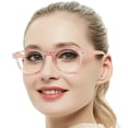 thumbnail image 1 of OCCI CHIARI Lightweight Designer Acetate Frame Stylish Reading Glasses for Women with Acrylic Clear Lens (Pink), 1 of 6