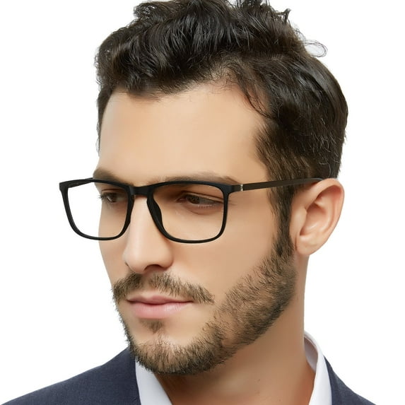 OCCI CHIARI Men's Black Readers 1.75 Lightweight Reading Glasses 1.0 1.25 1.5 1.75 2.0 2.25 2.5 2.75 3.0 3.5 4.0 5.0 6.0(Black 1.75)with Acrylic Lens