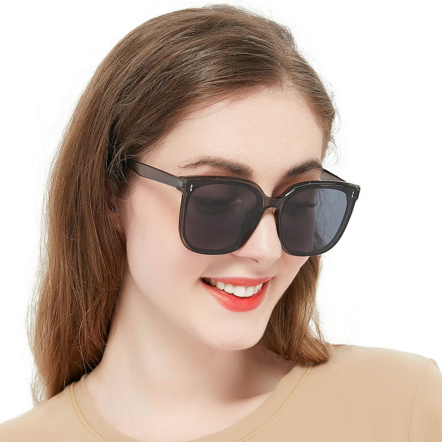 Designer oversized sales black square sunglasses
