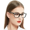 thumbnail image 1 of OCCI CHIARI Reading Glasses 2.75 Women's Trendy Readers 1.00 1.25 1.50 1.75 2.00 2.25 2.50 2.75 3.00 3.50 4.00(Black/Sliver) Acrylic Lens, 1 of 6
