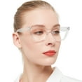 thumbnail image 1 of OCCI CHIARI Reading Glasses Women's Reader Cat Eye Eyeglasses 1.0 1.25 1.5 1.75 2.0 2.25 2.5 2.75 3.0 3.5 4.0 5.0 6.0 (Transparent, 2.50) with Arylic Lens, 1 of 6