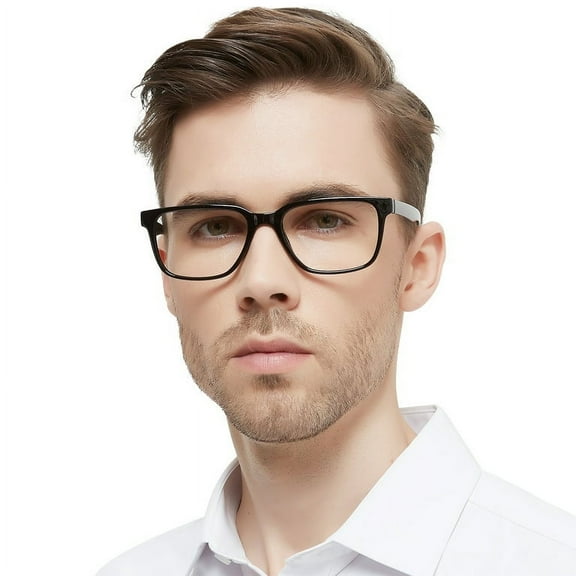 OCCI CHIARI Reading Glasses for Men, Durble Spring Hinges Readers 1.0 1.25 1.5 1.75 2.0 2.25 2.5 2.75 3.0 3.5 (Black, 3.00)