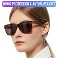 thumbnail image 1 of OCCI CHIARI Reading Sunglasses Women UV Protection Outdoor Reader Blue Light Blocking Glasses(Leopard, 350) with Arylic Lens,Not Bifocals, 1 of 6