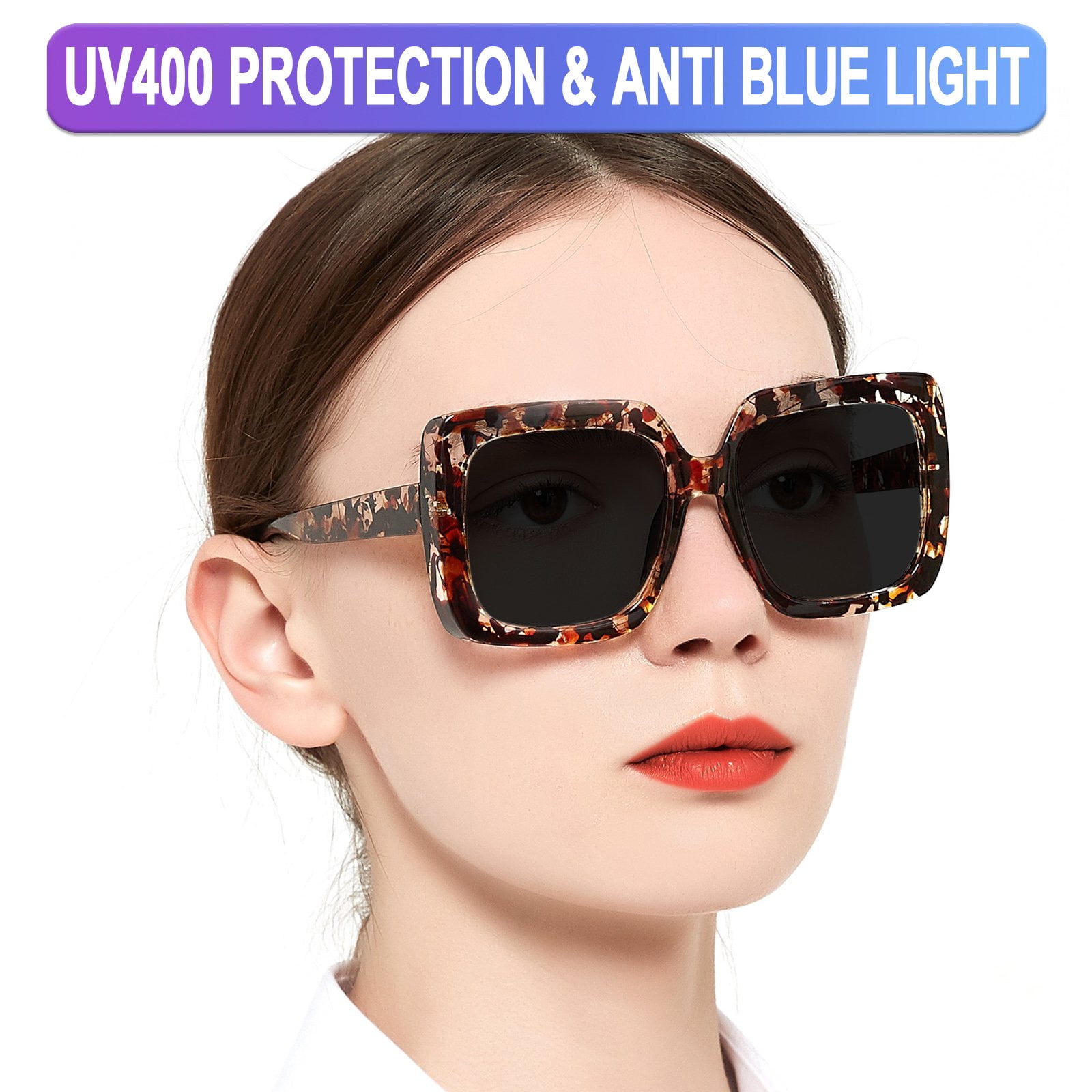 OCCI CHIARI Sunglasses Reading Glasses 2.0 Women UV Protection Sunglass Blue Light Blocking Readers Outdoor 1.0 1.25 1.5 1.75 2.0 2.25 2.5 2.75 3.0 3.5 (Tortoise, 2.00) Acrylic Lens