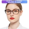 thumbnail image 1 of OCCI CHIARI Women's Blue Light Blocking Reading Glasses Stylish Computer Readers UV400 Protection Clear Vision Composite Lens , (Gray ,+3.0), 1 of 8