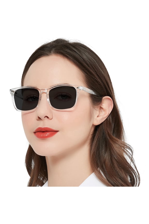 Women's Reading Sunglasses Sun Glasses Readers (Transparent)UV400 Protection Anti Blue Ray Outdoors Arylic Lens