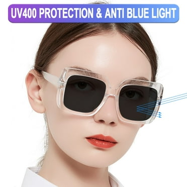 OCCI CHIARI Womens Sunglasses Reading Glasses Sunglass Readers 1.5 UV Protection Outdoor 1.0 1.25 1.5 1.75 2.0 2.25 2.5 2.75 3.0 3.5 (Transparent, 1.50) Acrylic Lens