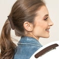 thumbnail image 1 of OCCOA 12 Colors Hair Barrettes for Women with Strong Hold, Flat French Hair Clips for Thick Medium Hair, Vintage Barrette for Daily Styling, Brown, 1 of 4