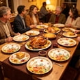 thumbnail image 1 of OCCOA 20 Piece Thanksgiving Disposable Tableware Set with Fall Pumpkin Design, Paper Plates Cups Napkins for Harvest Party Decoration, B, 1 of 6