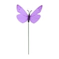 thumbnail image 1 of OCCOA Artificial Butterfly Garden Stakes Realistic Plastic Butterflies, Waterproof Outdoor Yard Decor for Flower Pots Planters, Patio Lawn Garden Decoration, Purple, 1 of 6