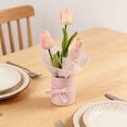 thumbnail image 1 of OCCOA Artificial Tulips Plant in Pots Faux Flower Potted Plants Arrangement Rustic Home Decor for Farmhouse Table Centerpiece Windowsill Country Indoor Decor,Pink, 1 of 6