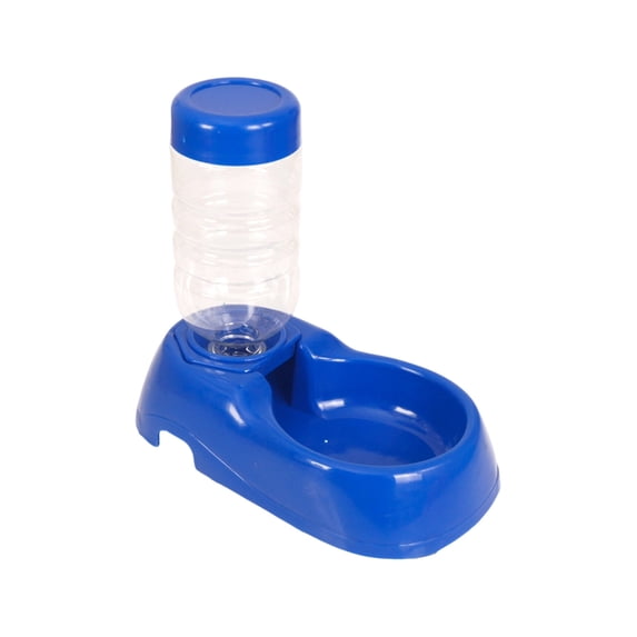 OCCOA Automatic Pet Water Dispenser with Continuous Refilling Water Bowl Standing Drinking Station for Cats Dogs Puppies Kittens, Blue